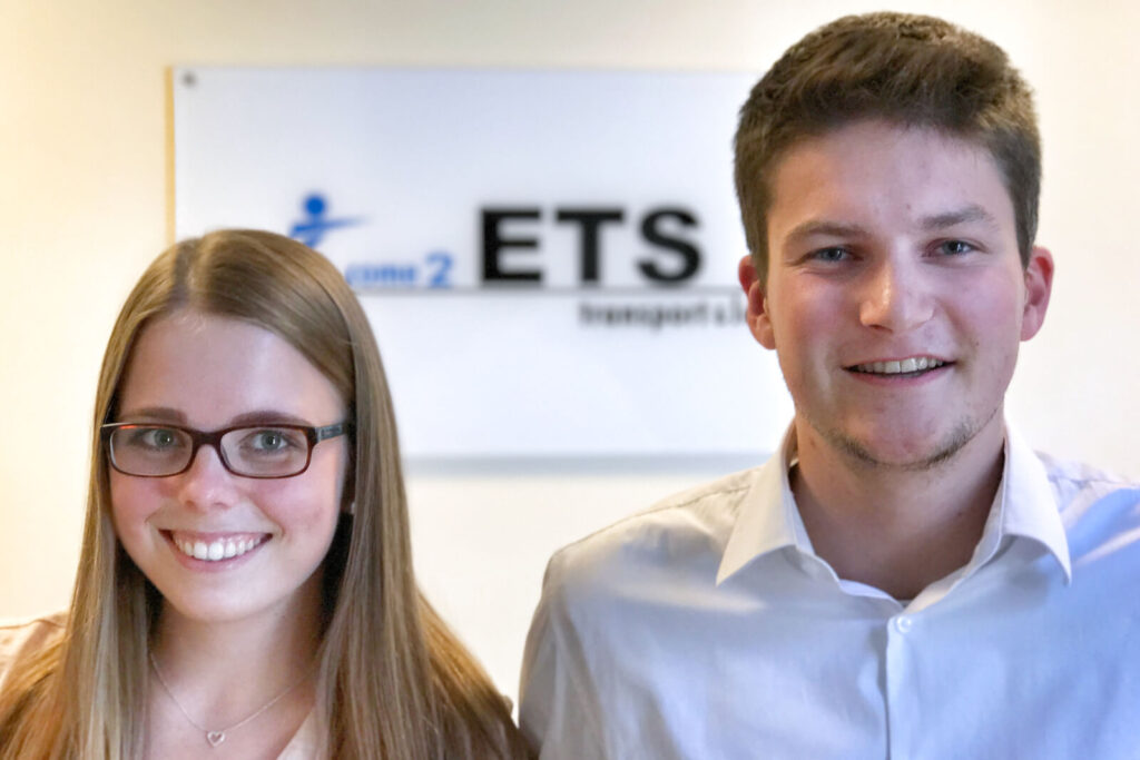 Our new trainees Stina-Sophie Behrens and Pascal Dopmann